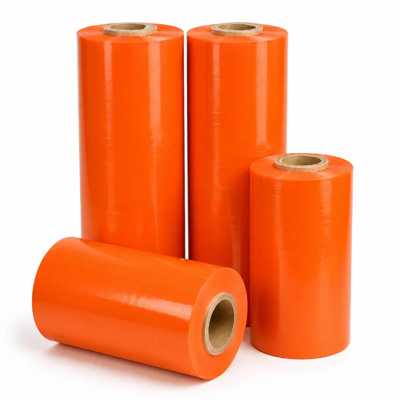 Orange Pallet Wrap Rolls
