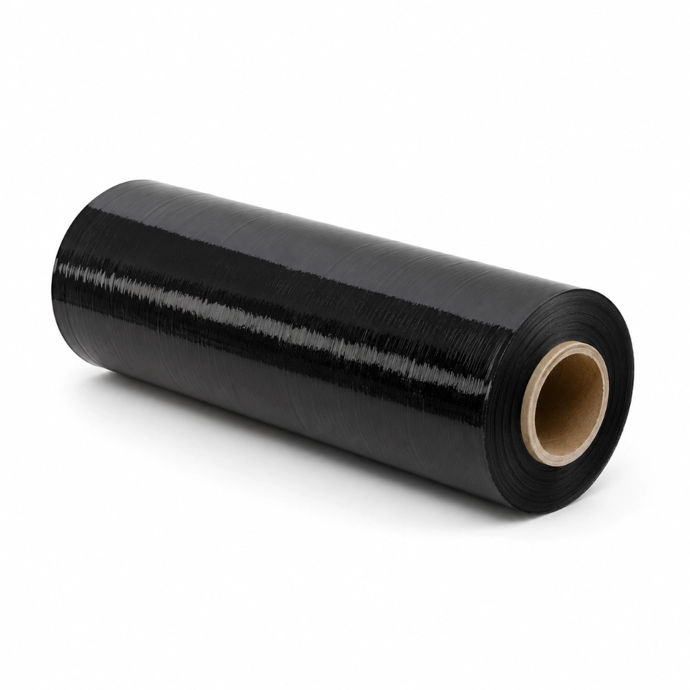 Black Pallet Stretch Film Roll
