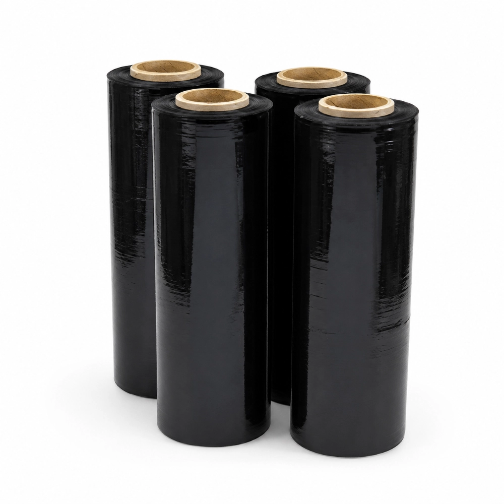 Black Pallet Wrap Rolls for Industrial Packaging