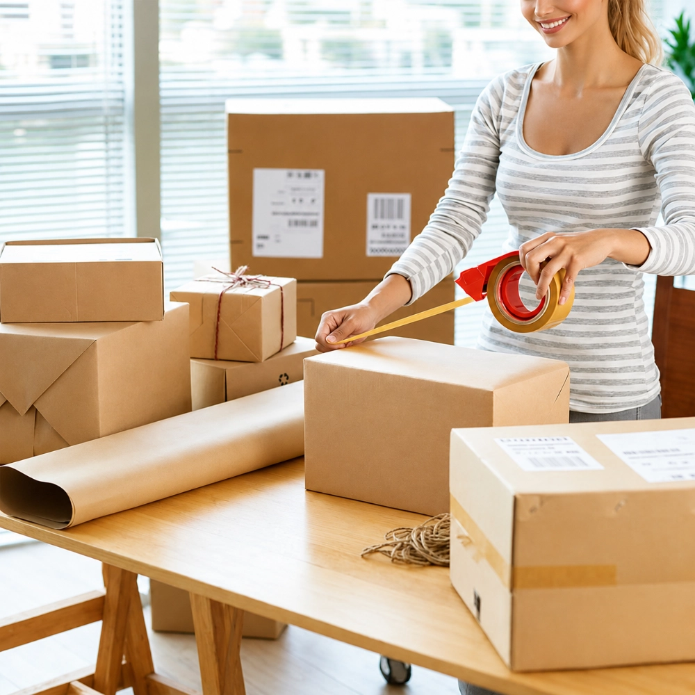 Brown Packing Tape for Shipping Boxes