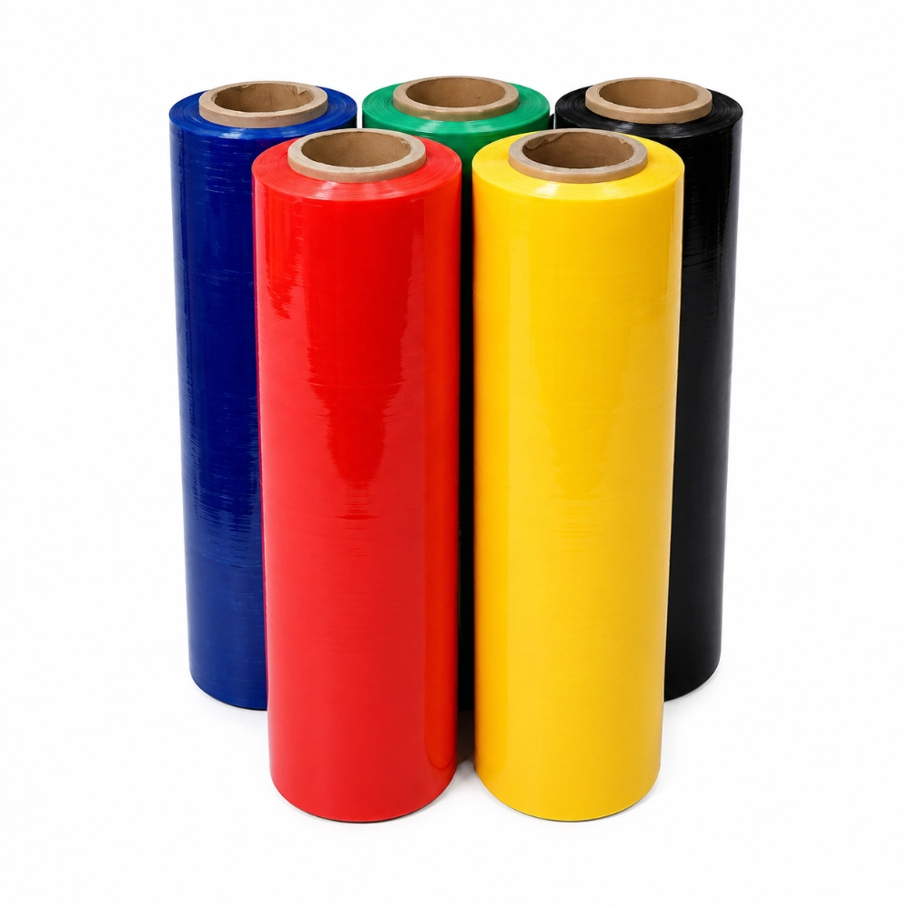 Multi-Color LLDPE Stretch Film Rolls