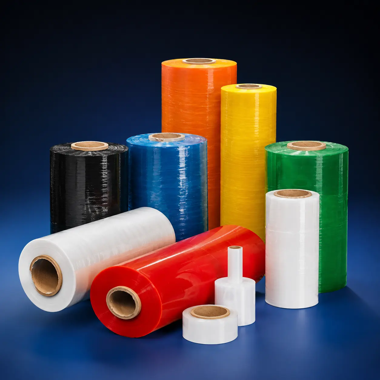 Multi Color Stretch Wrap Film Rolls