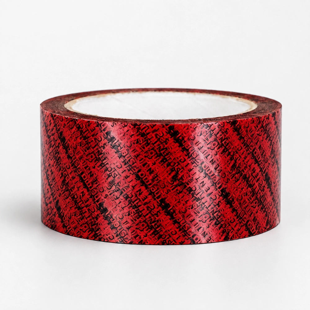 Custom Red Pattern BOPP Packing Tape