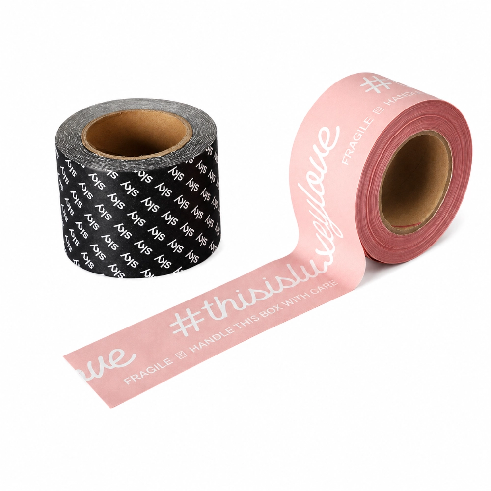 Pink Custom Printed Packing Tape