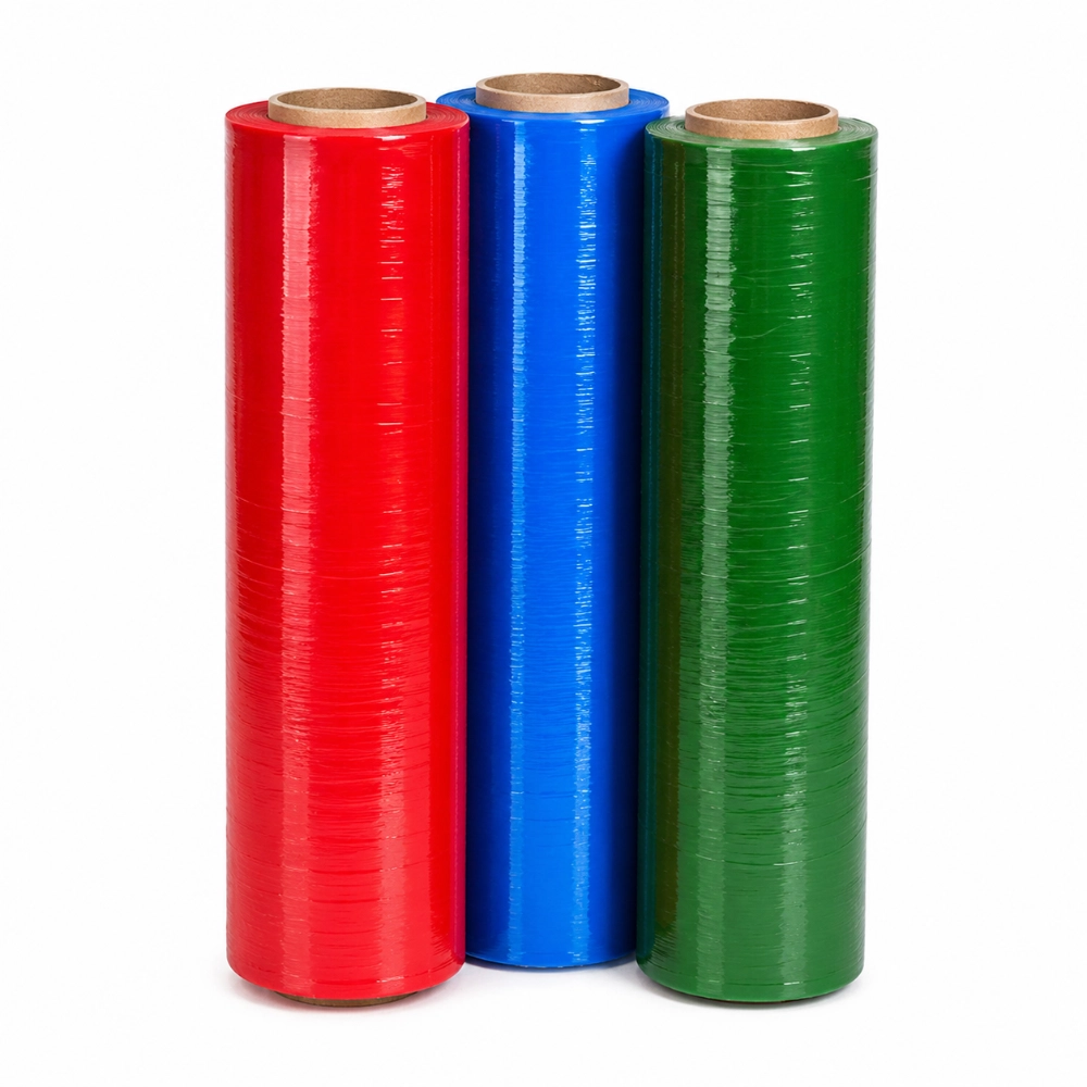 Colored LLDPE Stretch Film Rolls