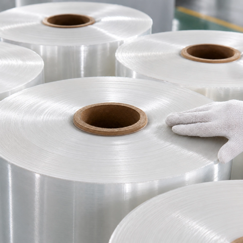 Clear LLDPE Jumbo Stretch Film Rolls