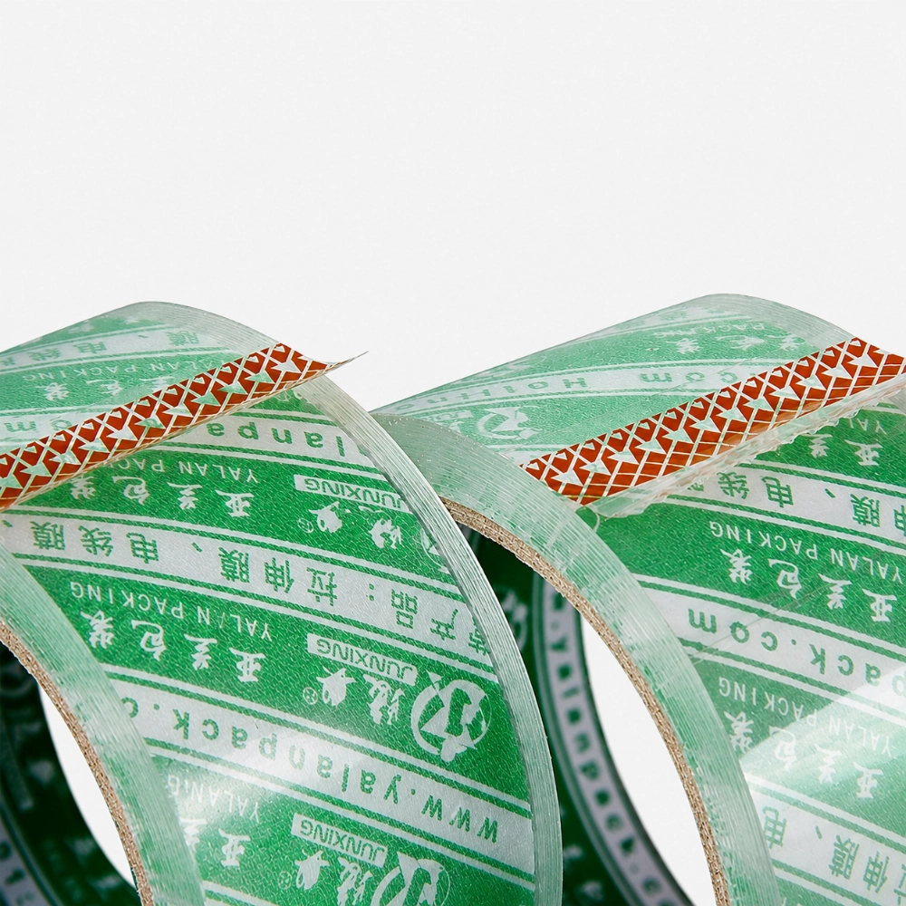 Green Logo Printed BOPP Tape Rolls