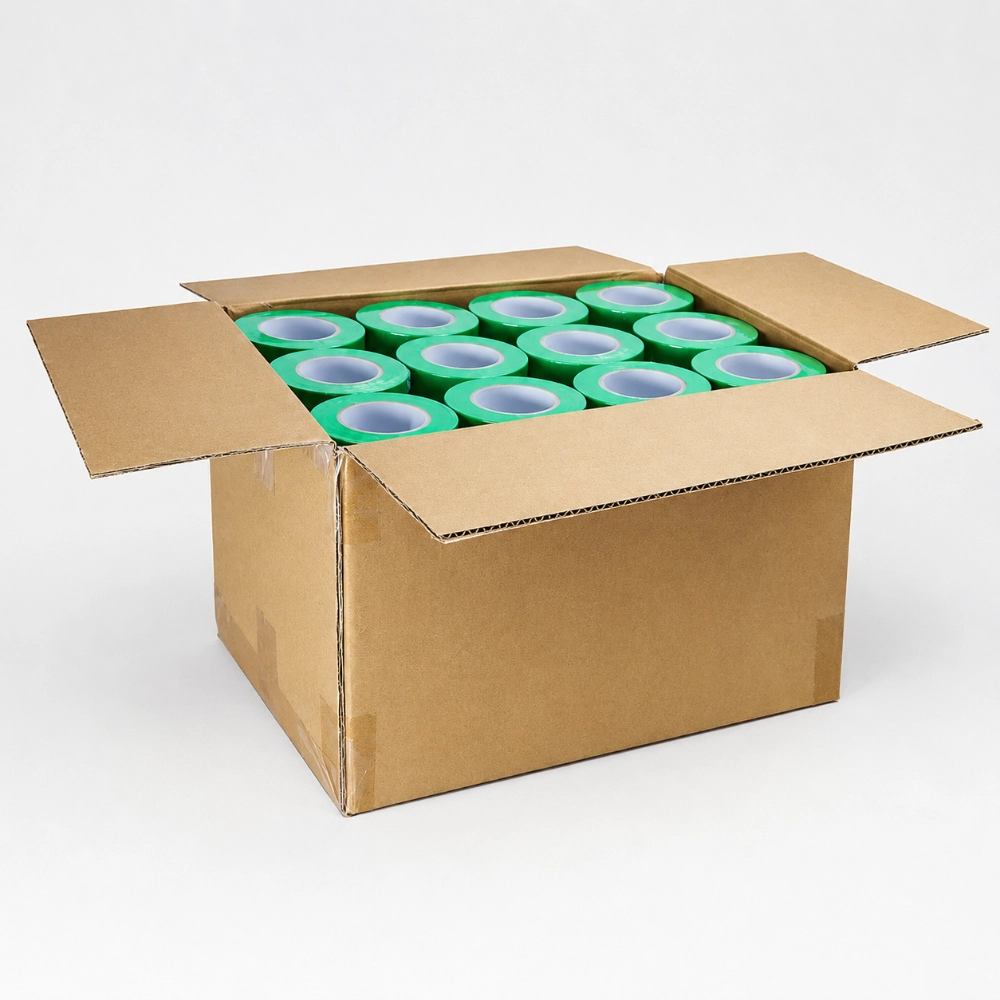 Green Printed BOPP Tape Carton Supply