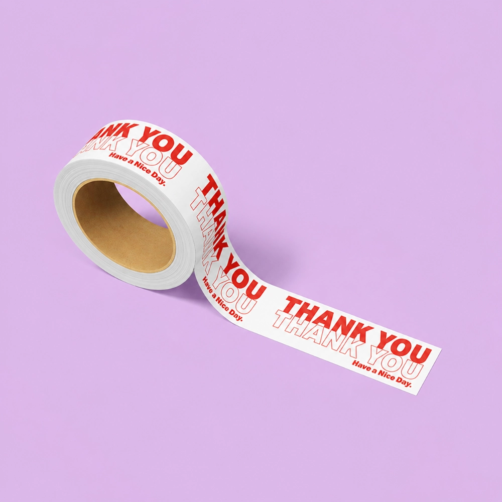 Pre-Printed Thank You Packing Tape