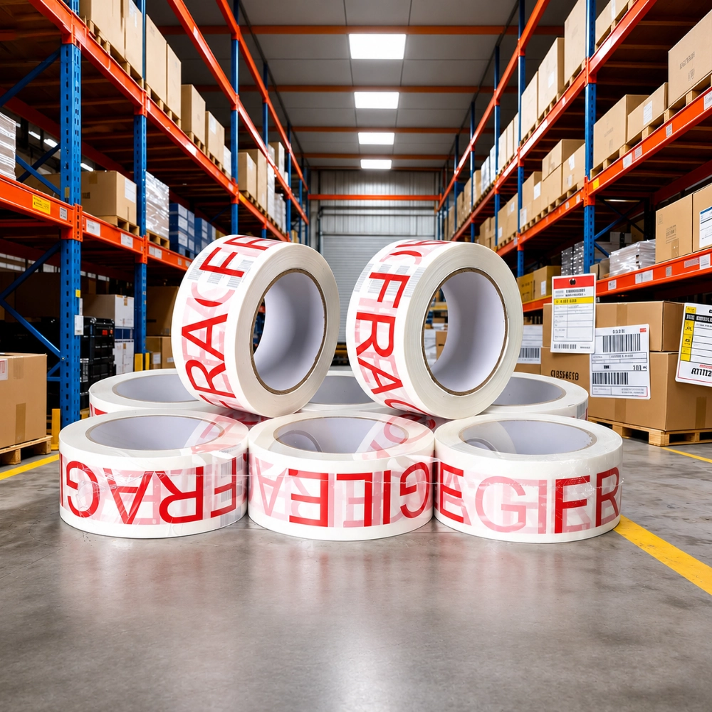 Pre-Printed Packing Tape with Top Load Message