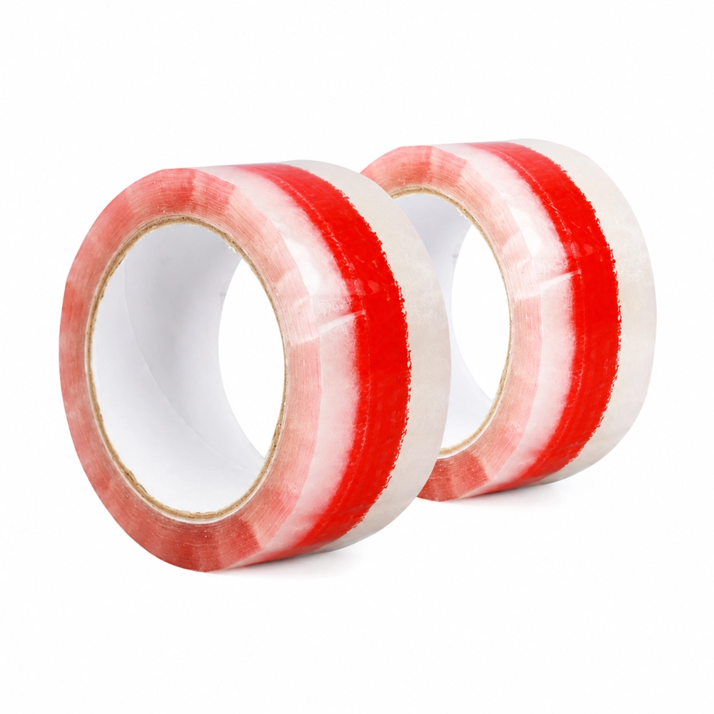 Custom Red Printed Packing Tape Rolls