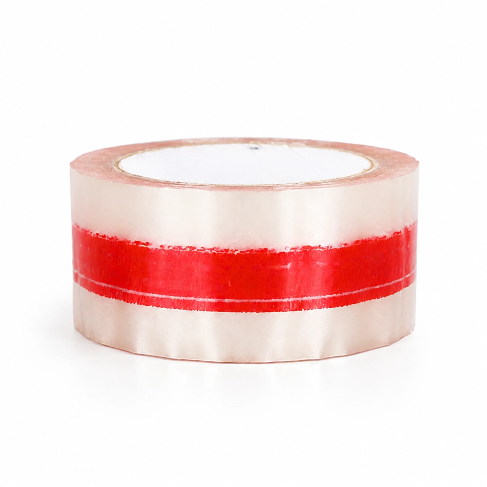 Red BOPP Tape with Printed Design