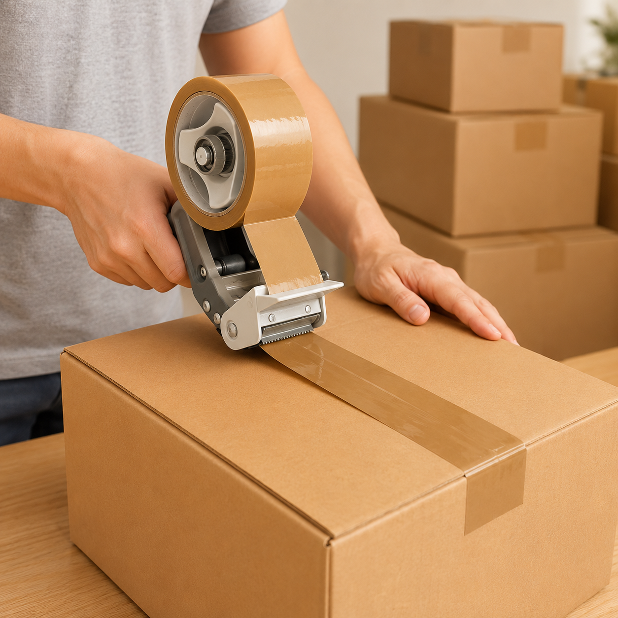 Hand Applied Carton Sealing Tape