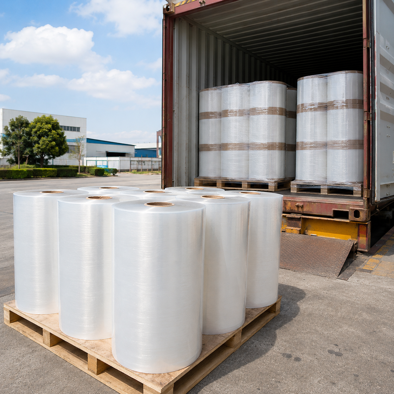 LLDPE Cast Stretch Film Jumbo Roll Supply