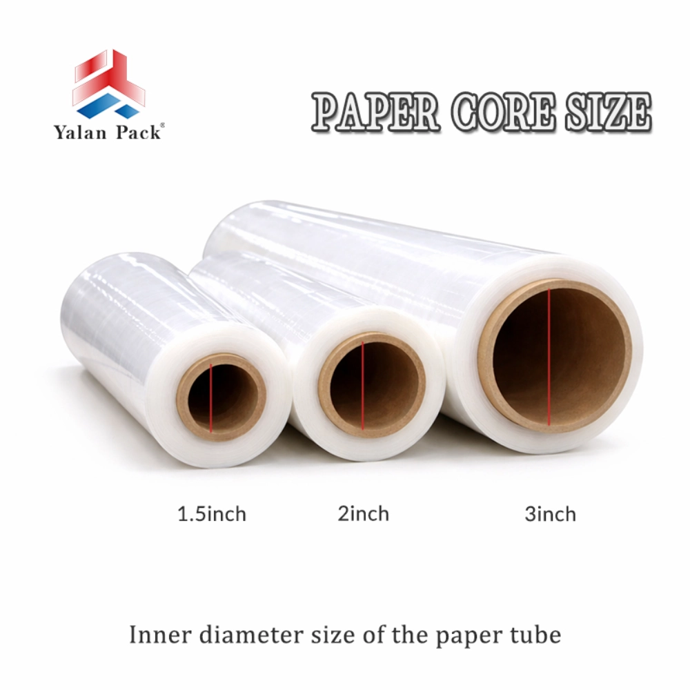 machine stretch film paper core sizes