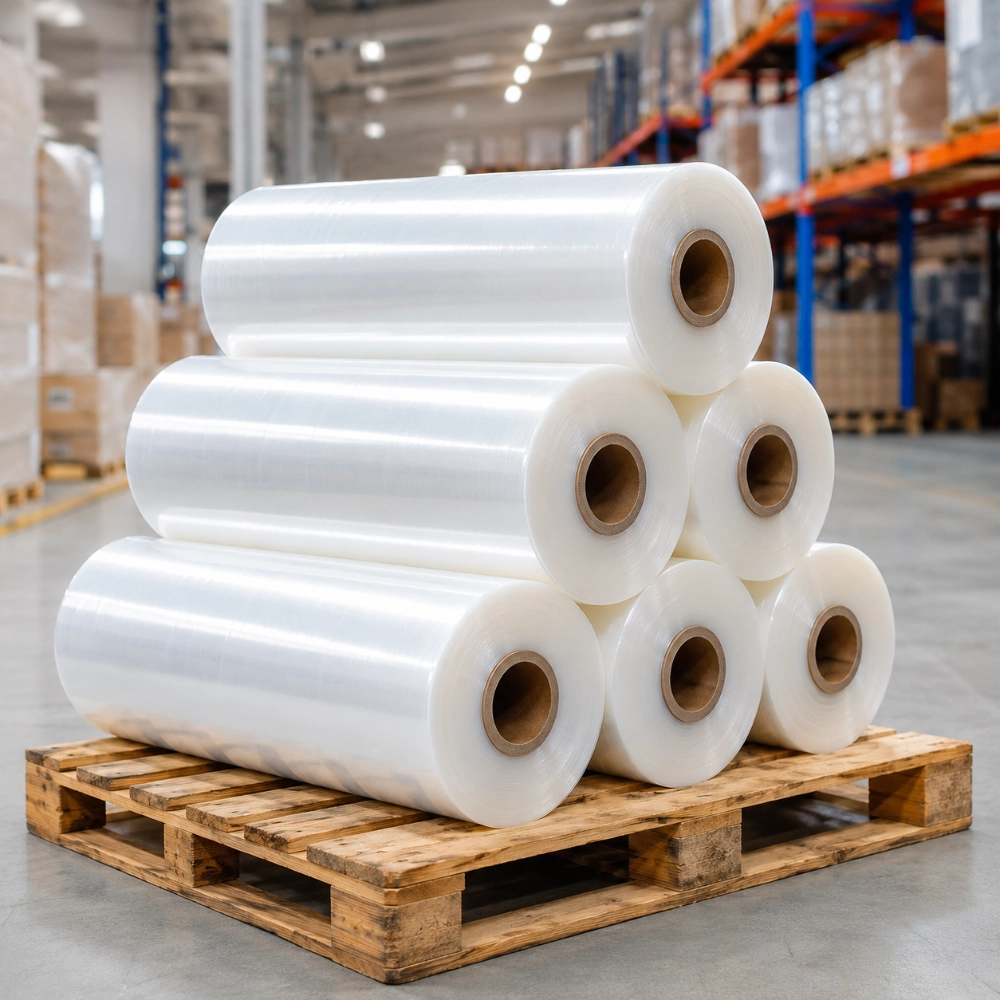 machine stretch wrap rolls for warehouse supply