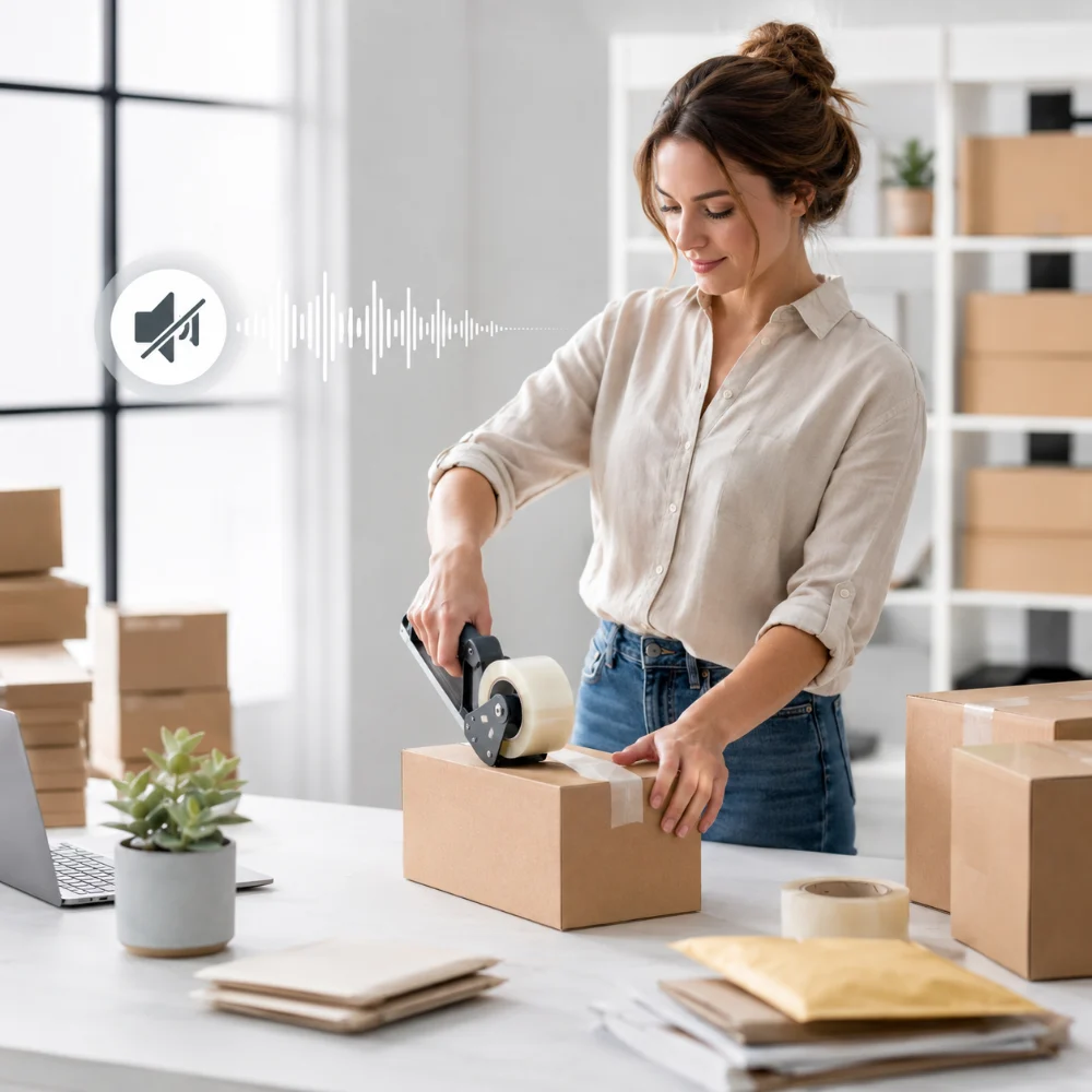 Quiet E-commerce Packing Tape