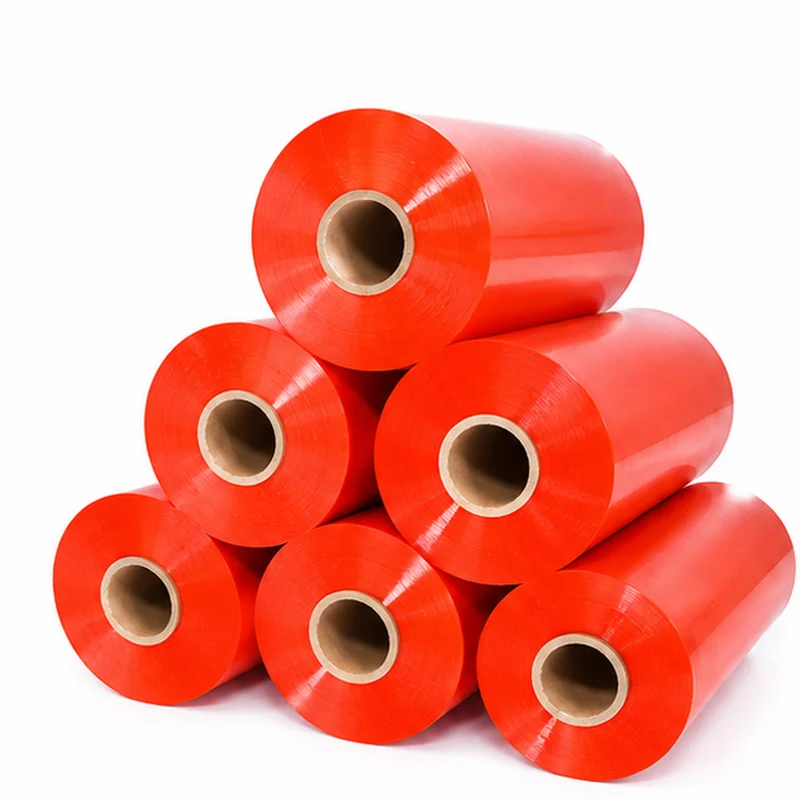 Red Pallet Stretch Film Roll Supply