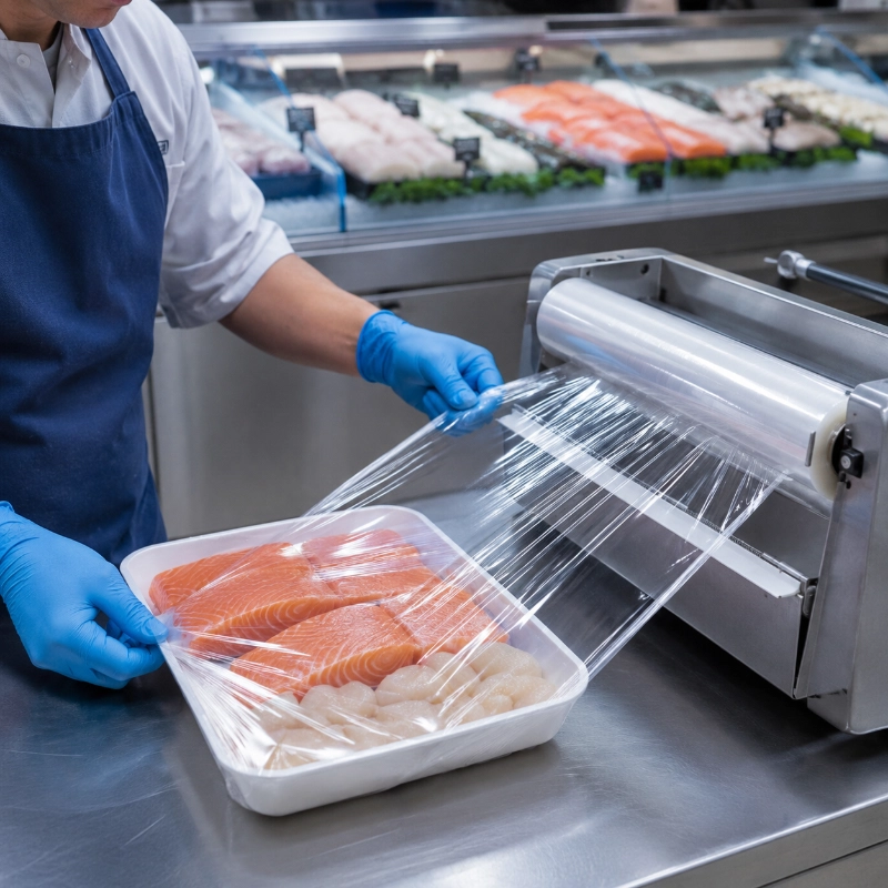 Food service wrap film for catering applications