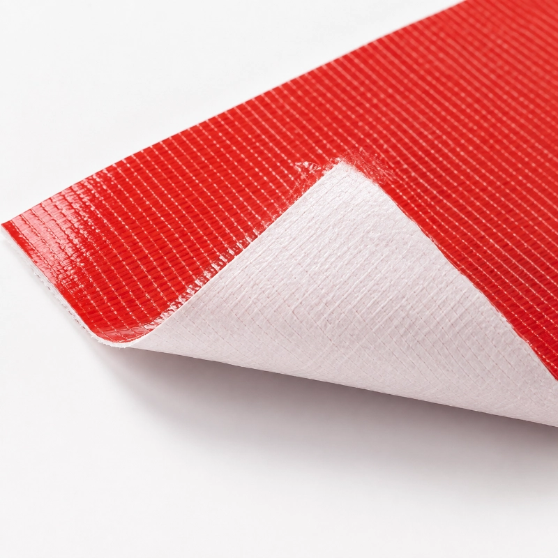 Red cloth duct tape for industrial repairs